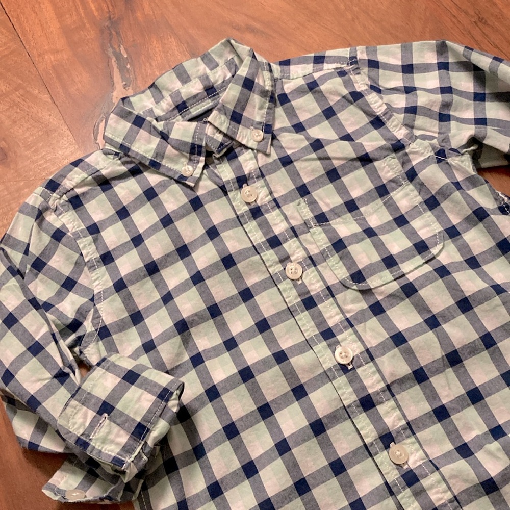Baby Gap Cotton Plaid Button Shirt